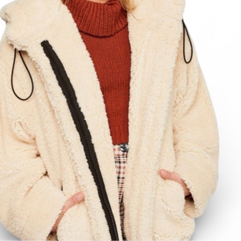 Free People Gabby Cozy Knit Parka in the color Oatmeal | Free People Coats
